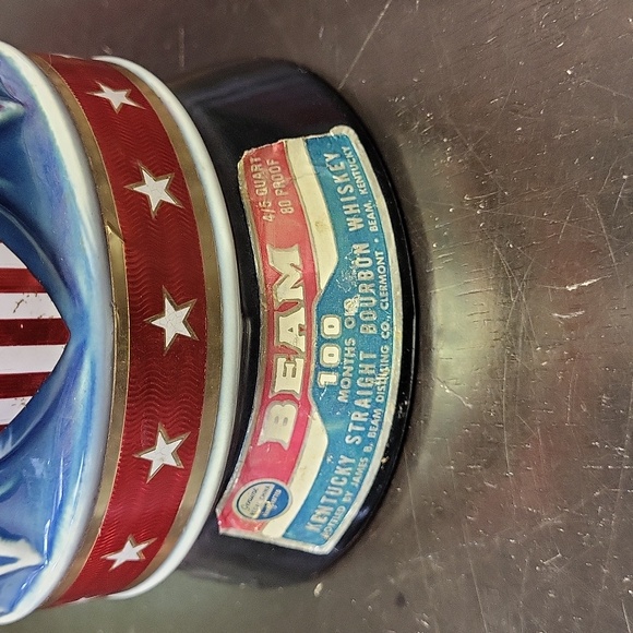 Democrat Donkey decanter vintage beam whiskey empty bottle - Picture 4 of 8